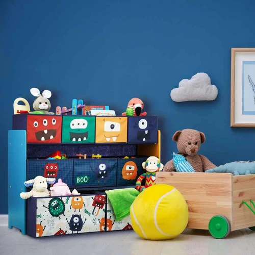 Vaikiška lentyna Relaxdays 10037750.0, 9 dėžės, 92,5 × 70 × 30 cm - Lentynos