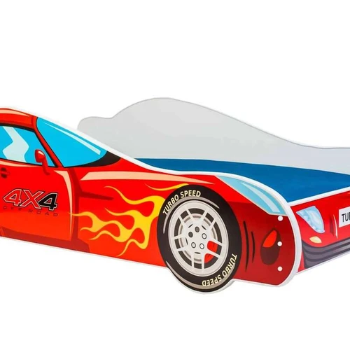 Vaikiška lova Car II su čiužiniu 150 cm x 74 cm x 44 cm, automobilis 4x4