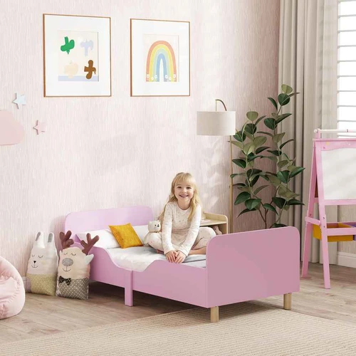 Žema lova užapvalintais kampais
