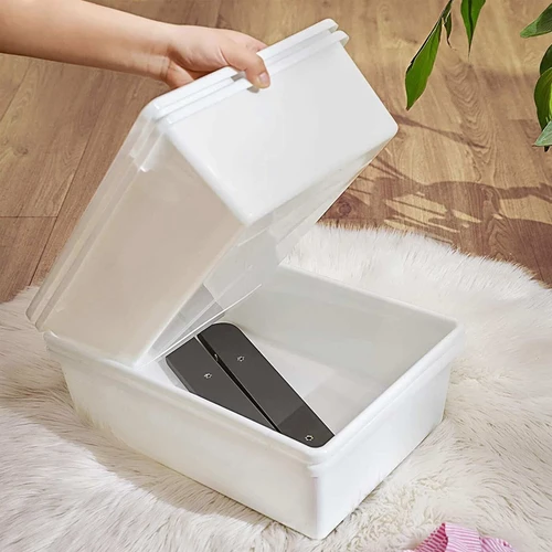 Praktiška laikymo sistema su 12 dėžučių