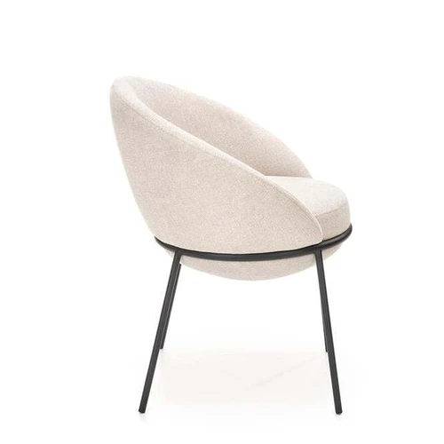 Stilinga smėlio atspalvio sofos lova su plieniniu pagrindu