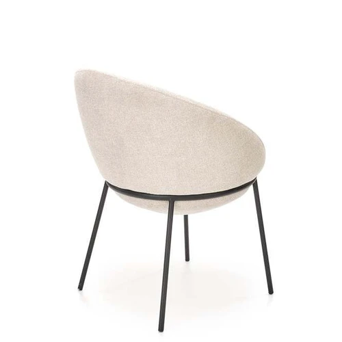 Ergonominė smėlio spalvos sofos lova su minkštu audiniu