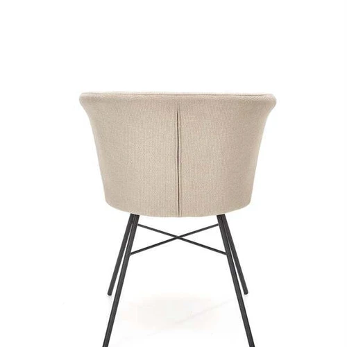 Minkšta ir patogi sofos lova smėlio spalvos audiniu