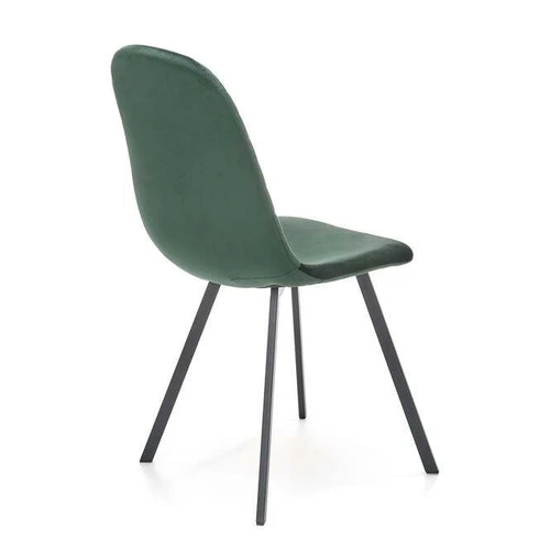 Elegantiški aksominiai kėdės su plieniniu karkasu