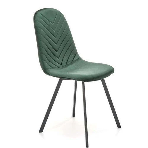 Minkšta ir patogi tamsiai žalia aksomo pagalvė su plieniniu pagrindu