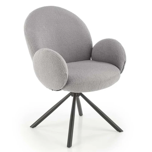 Elegantiškos kėdės su pasukama funkcija ir minkštu audiniu