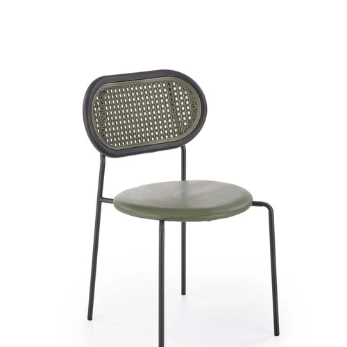 Patogi kėdė su polipropileno pagalve ir rotango dekoru