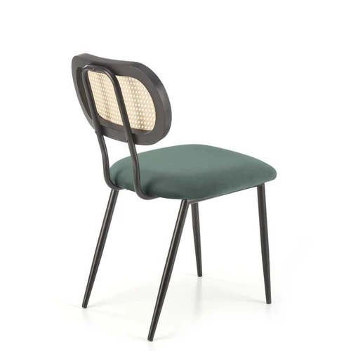 Stilinga ir patogi kėdė tamsiai žalia spalva