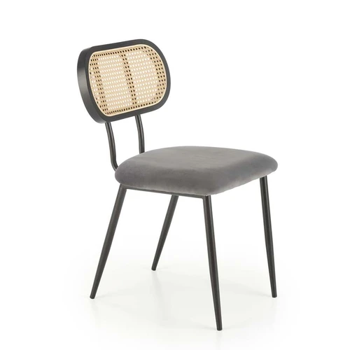 Minkšta kėdė su medžio masyvo guma ir sintetiniu rotangu