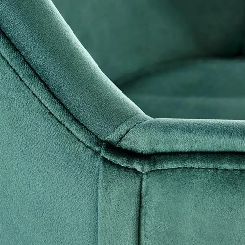 Elegantiška tamsiai žalia sofos lova su aksominiu audiniu