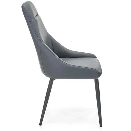 Patogi sofos lova su tamsiai pilka spalva ir eko oda