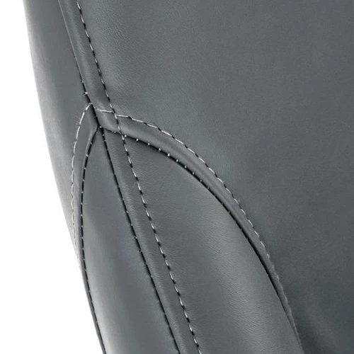 Ergonominė sofos lova su tamsiai pilku plienu ir eko oda