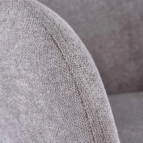 Stilinga pilka sofos lova su unikaliu milteliniu plieno apdaila