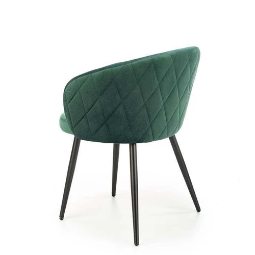 Ergonominė sofos lova su aksominiu audiniu ir tamsiai žalia spalva