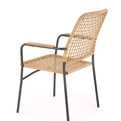 Aukštos kokybės rotango kėdės su natūralia spalva