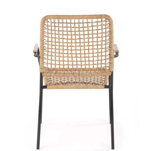 Elegantiški rotango baldai su plieniniu karkasu