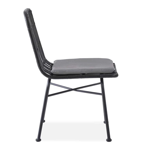 Ergonominės kėdės su sintetiniu rotangu – 47/45/85/43 cm