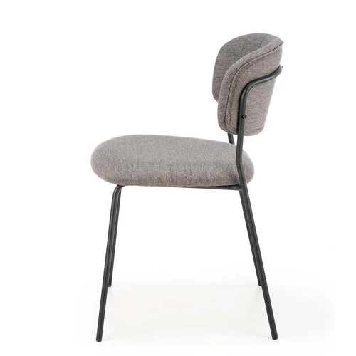 Kokybiška audinio fotelė su miltelinio plieno karkasu