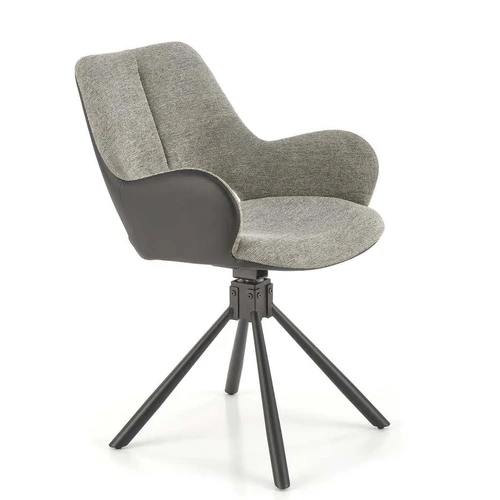 Patogios ir tvarkingos kėdės su moderniu pilku ar juodu atspalviu