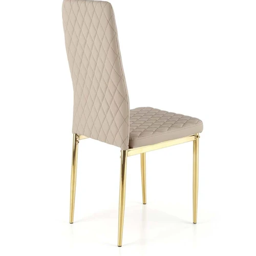 Ergonominė sofos kėdė su eko oda ir chromuotu plienu