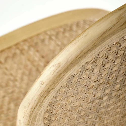 Elegantiški natūralaus rotango baldai su medžio masyvu