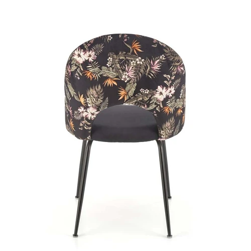 Įvairiaspalvis aksominis fotelis, puikus interjero akcentas