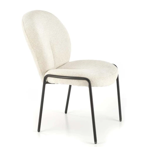 Ergonomiški kreminiai kėdės su audinio ir plieno deriniu