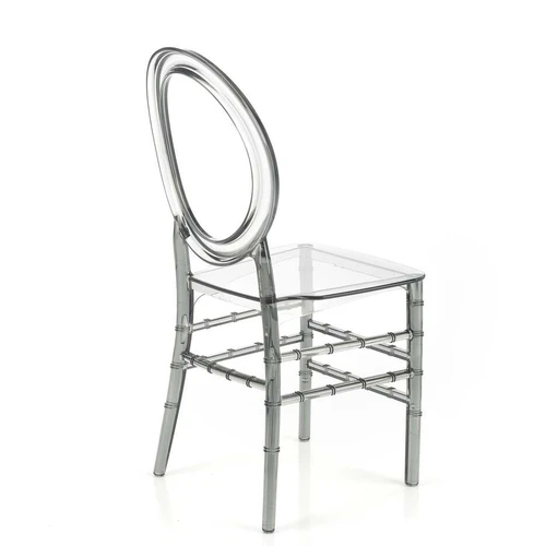 Ergonomiški polikarbonato kėdės rūkytos spalvos