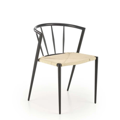 Tvirtas stalas su virvės apvada ir plieno konstrukcija