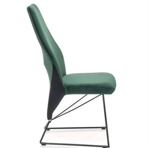 Aksominė sofos lova su tamsiai žalia spalva ir patogiais matmenimis