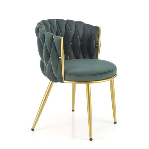 Elegantiška sofos pagalvė su aksominiu audiniu ir auksiniais detalėmis