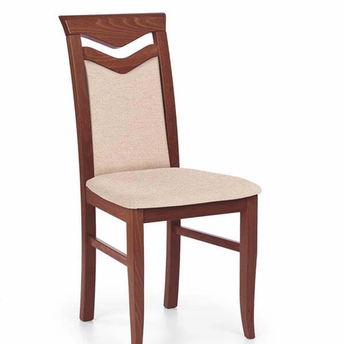 Klasikinė baltos spalvos kėdė iš natūralaus buko masyvo