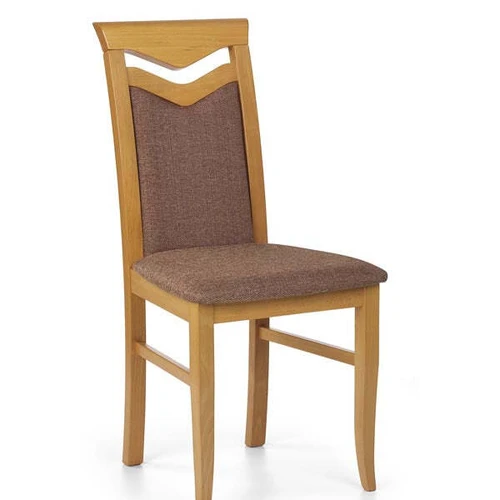 Ergonominė baltos spalvos kėdė iš buko masyvo