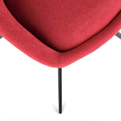 Raudona sofos lova su ergonomišku dizainu