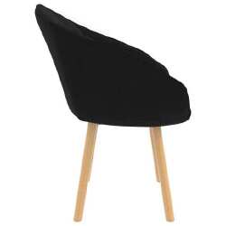 Valgomojo kėdė, juoda, aksomas - Kėdės