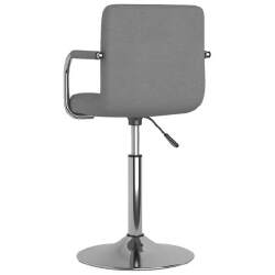 Valgomojo kėdė, šviesiai pilkos spalvos, audinys (334543) - Kėdės