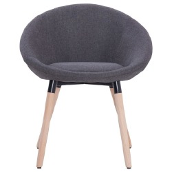 Valgomojo kėdė, tamsiai pilkos spalvos audinio - Kėdės
