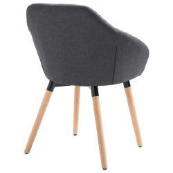 Valgomojo kėdė, tamsiai pilkos spalvos audinys - Kėdės