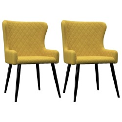 Valgomojo kėdės (2 vnt, geltona sp.)