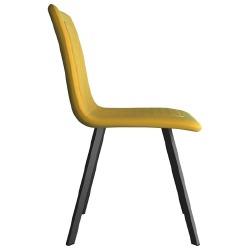 Valgomojo kėdės (2 vnt, geltonos sp.) - Kėdės