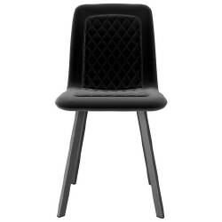 Valgomojo kėdės (2 vnt, juodos sp.) - Kėdės