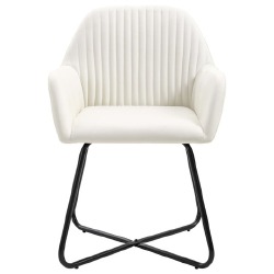 Valgomojo kėdės, 2 vnt., kreminės spalvos - Kėdės