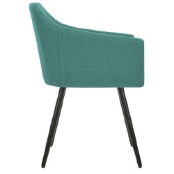 Valgomojo kėdės (2 vnt, žalios sp.) - Kėdės
