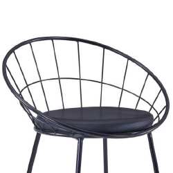 Valgomojo kėdės, 2vnt., juodos, plienas - Kėdės