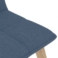 Valgomojo kėdės, 2vnt., mėlyna spalva, audinys - Kėdės