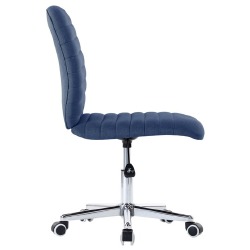 Valgomojo kėdės, 2vnt., mėlynos spalvos audinys - Kėdės