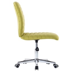 Valgomojo kėdės, 2vnt., žalios spalvos, audinys, pasukama - Kėdės