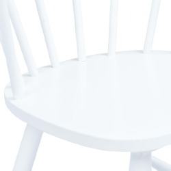 Valgomojo kėdės, 4 vnt., baltas kaučiukmedis - Kėdės
