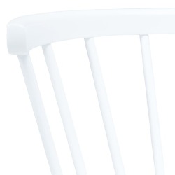 Valgomojo kėdės, 4 vnt., baltas kaučiukmedis - Kėdės