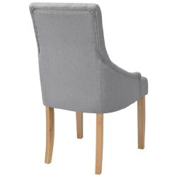Valgomojo kėdės (4 vnt, šviesiai pilkos sp.) - Kėdės